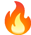 a cartoon illustration of a fire flame .