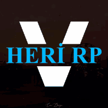 a logo for heri rp with a ferris wheel behind it