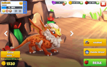 a screenshot of a video game shows a leopard dragon