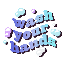 a poster that says wash your hands with bubbles