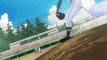 a baseball game is being played in a stadium with a sign that says ' aokuma ' on it