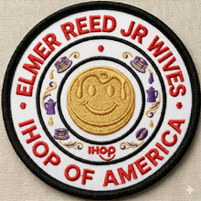 a patch that says elmer reed jr wives ihop of america on it