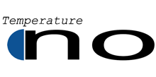 a logo that says temperature no on a white background