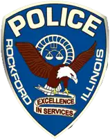 a badge for the rockford illinois police