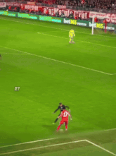 a soccer player with the number 20 on their back