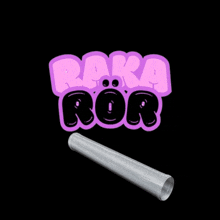 a purple and black logo for raka ror