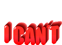 the word i can 't is written in red letters