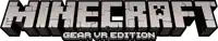 a logo for the minecraft gear vr edition game