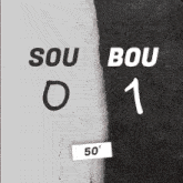 a poster that says sou 0 bou 1 50 ' on it