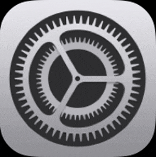 an app icon with a gear in the middle of it