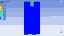 a computer screen shows a water volume fraction contour 2