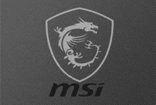 the msi logo is on a black background .