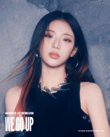 a poster for babymonster 's 2nd mini album titled we go up