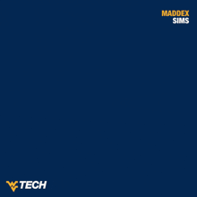 a man wearing a wvu tech jersey and hat