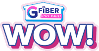 a logo for g fiber prepaid wow