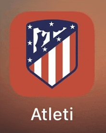 an app icon for atleti shows a shield with stars on it