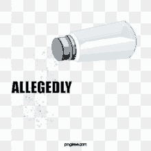 a salt shaker with salt being poured out of it on a checkered background .