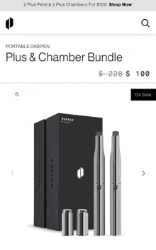 a portable dab pen plus and chamber bundle is being sold for $ 228