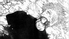 a black and white drawing of a person laying down with their mouth open