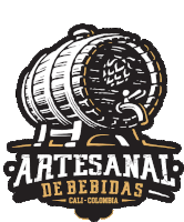 a logo for artesanal de bebidas cali-colombia