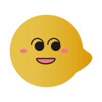 a yellow smiley face with pink cheeks and a smile on its face