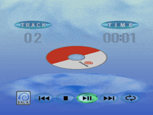 a screenshot of a video game that says track 02 and time 00