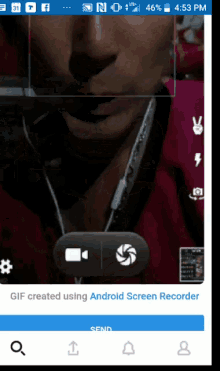 a gif created using android screen recorder is displayed