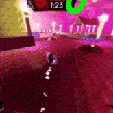 1:23 is the time shown on a video game screen