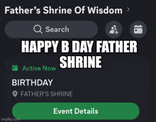 a screenshot of the father 's shrine of wisdom app