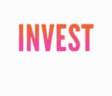 the word invest is on a white background