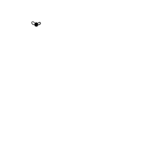 a black and white silhouette of a bee on a white background .