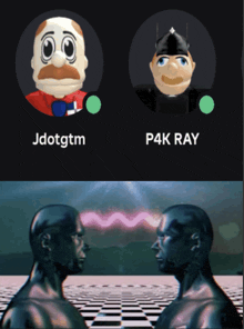 jdotgtm and p4k ray are the names of the two characters