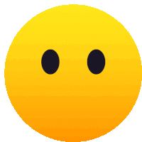 a yellow smiley face with two black dots on it