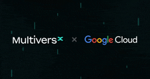 a google cloud logo is next to a multiverse logo