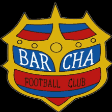 a logo for bar cha football club with a crown on top