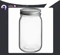 a picture of a mason jar with gibby today at 5:44 pm in a speech bubble