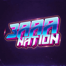 a logo for aaa nation is displayed on a dark background