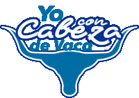 a logo for yo con cabeza de vaca with a bull 's horn