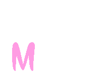 the word m & ms is written in pink purple and blue on a white background