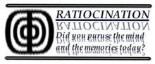 a black and white logo for ratiocination big you purse the mind and the memories today