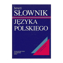 a blue book called mały slownik języka polskiego