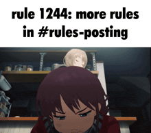 rule 1244 : more rules in #rules-posting with an anime girl