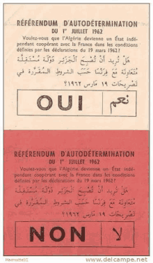 a flyer in a foreign language with the words oui and non on it