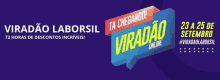 an advertisement for viradao laborsil is displayed