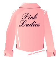 a pink jacket with the words pink ladies written on it