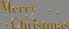 the word merry christmas is written in gold letters