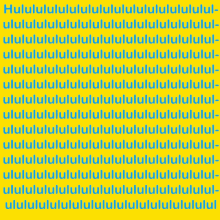 a yellow background with blue letters that say ' lulu '