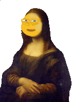 a painting of a woman with a yellow face