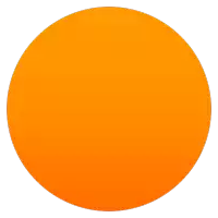 an orange circle on a white background that looks like a sun