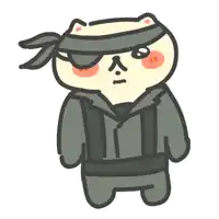 a cartoon drawing of a bear wearing a military uniform